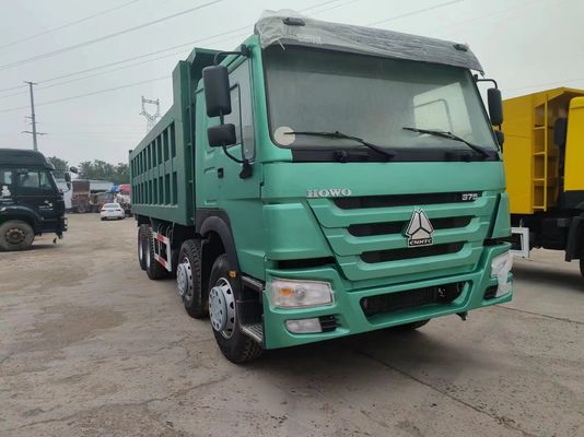 Pneus 12.00r20 certifié ECE Sinotruk HOWO 8 fois 4 camion de décharge d'occasion Couleur verte