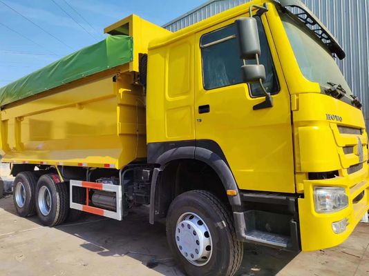 6*4 Vélos à bascule jaune de type U Vélos à roulement droit Vélos à décharge pour la construction Vélos HOWO ≤5