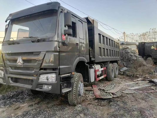 HOWO 6*4 Camion à ordures d'occasion 10 pneus gris Couleur Sinotruk 351-450 ch 8500*2496*3450 mm