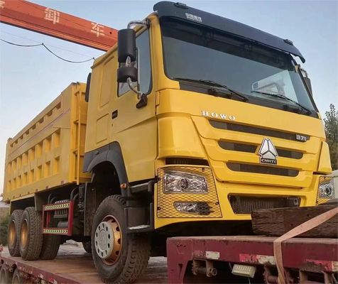 10 pneus Sinotruck HOWO 6*4 Secondhand Dump Truck Front Lifting Style Émission Euro 3/4/5