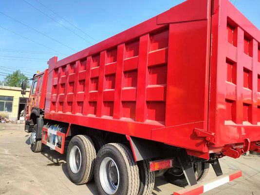 371HP HOWO 6*4 Camion à décharge pour la construction Camion à bascule roux Camion de transport avec ≤5 sièges