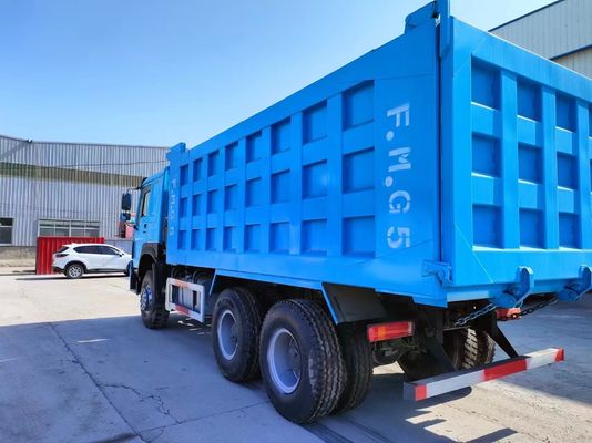 10 pneus Peacock bleu Sinotruck HOWO 6*4 Camion à décharge 371 ch 351-450 ch Transmission manuelle
