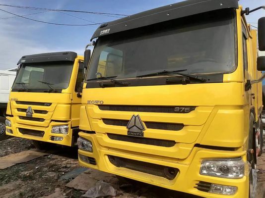 Truck Sinotruck jaune HOWO 6*4 Truck diesel 351-450hp Style de levage avant Truck d'occasion