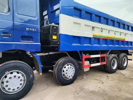 Shacman 8*4 camions à ordures bleu et blanc pour les applications lourdes sièges≤5