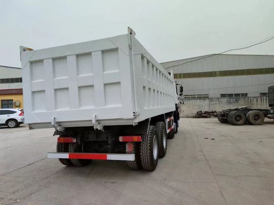 375HP Sinotruk HOWO 8*4 Camion de décharge Camion d'occasion 12 roues Blanc Transport