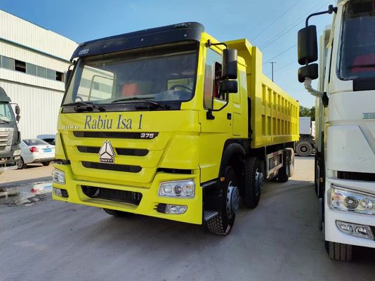 Jaune 351-450hp 6-8L Sinotruk HOWO Camion à décharges Camion à décharges lourdes Camion tracteur à décharges lourdes