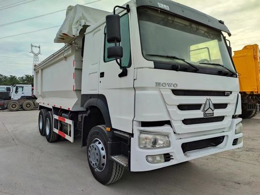 Sinotruck HOWO 6*4 Camion à ordures blanc d'occasion de type U avec boîte manuelle