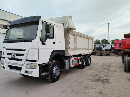 Sinotruck HOWO 6*4 Camion à ordures blanc d'occasion de type U avec boîte manuelle