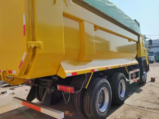 6*4 Vélos à bascule jaune de type U Vélos à roulement droit Vélos à décharge pour la construction Vélos HOWO ≤5
