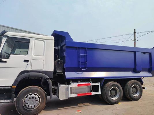 Sinotruck HOWO 6*4 Camion à ordures Camion d'occasion 10 pneus Blanc et bleu U-type pour les charges