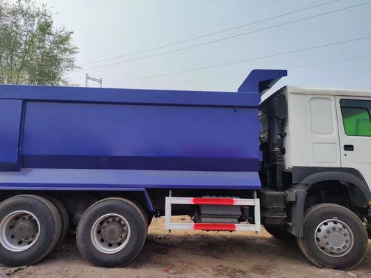 Sinotruck HOWO 6*4 Camion à ordures Camion d'occasion 10 pneus Blanc et bleu U-type pour les charges