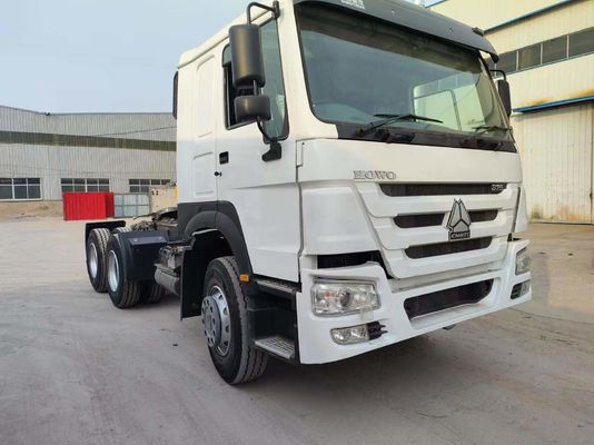 Sinotruk HOWO blanc 6*4 351-450hp Tracteur à main droite avec pneus sans tube