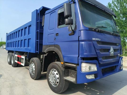 Sinotruk HOWO 8*4 à usage bleu avec une capacité de moteur de 6 à 8 litres et conduite à droite