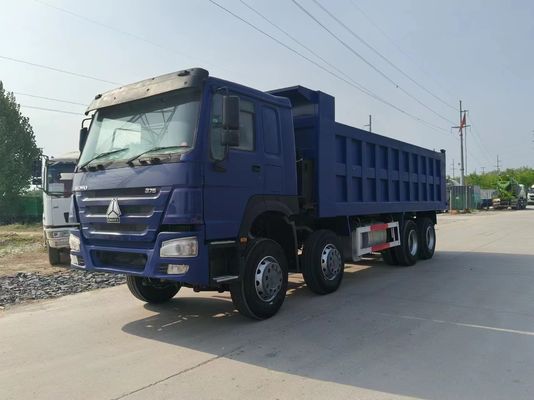 Sinotruk HOWO 8*4 à usage bleu avec une capacité de moteur de 6 à 8 litres et conduite à droite