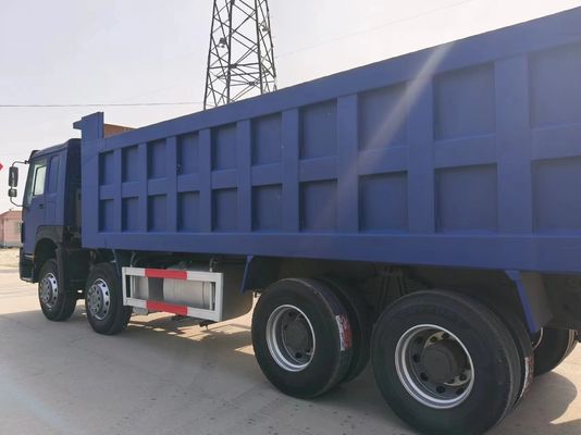 Sinotruk HOWO 8*4 à usage bleu avec une capacité de moteur de 6 à 8 litres et conduite à droite
