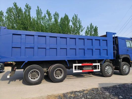 Sinotruk HOWO 8*4 à usage bleu avec une capacité de moteur de 6 à 8 litres et conduite à droite