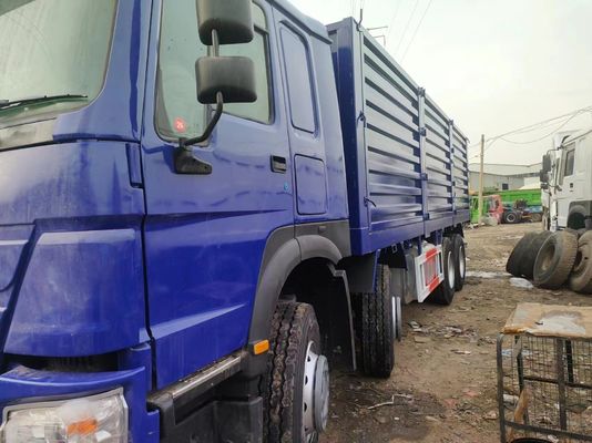 Sinotruck HOWO bleu 8*4 Box Truck 10 pneus camion d'occasion avec roue motrice 6×4