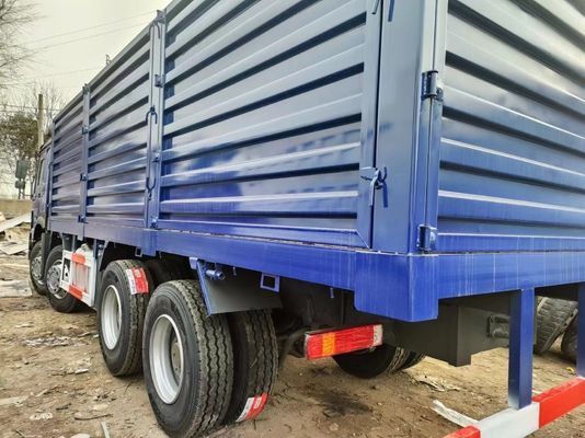 Sinotruck HOWO bleu 8*4 Box Truck 10 pneus camion d'occasion avec roue motrice 6×4