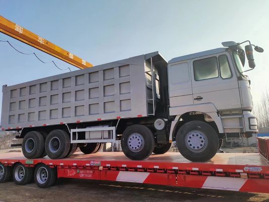 Shacman 8X4 Camion à ordures d'occasion 375 ch 12 roues 40t Style de levage avant Puissance 351-450 ch